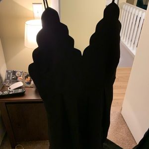 Scalloped mini dress